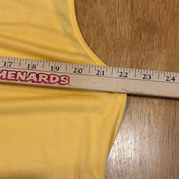 Lascana Bright Yellow Sleeveless Top 16/18 - Picture 7 of 8